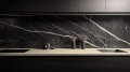 Фартук из мрамора Black Marquina (Блэк Маркина)