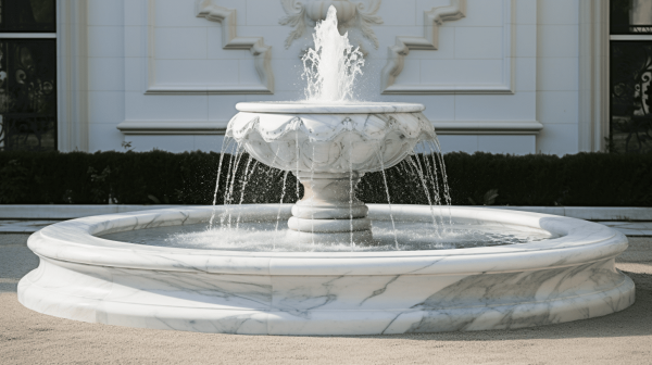 Фонтан из мрамора Calacatta (Калакатта)